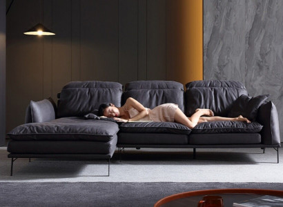 Ledercouch Eckcouch Couch Sofa Polstersuite Designer Miwwelen